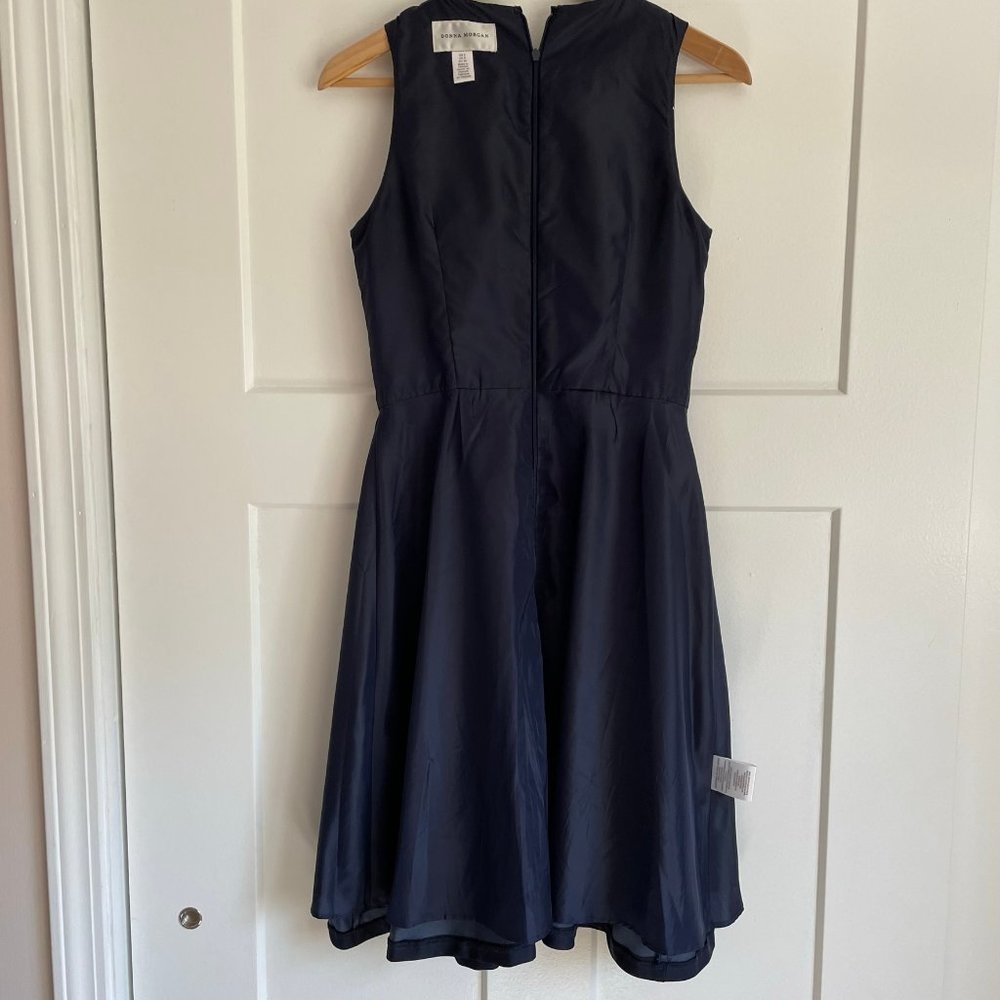 Donna Morgan Navy Fit-and-Flare dress - Picture 10 of 16